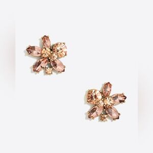 J. Crew Crystal blossom earrings